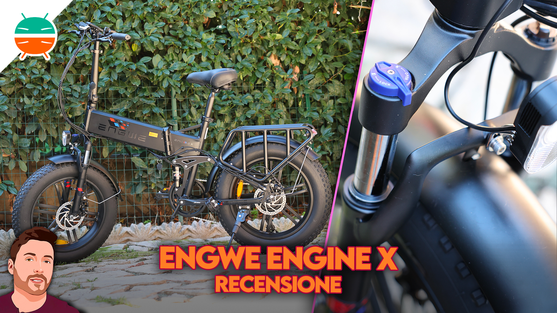Vélo électrique ENGWE ENGINE X - 250W 60KM autonomie - Freins à