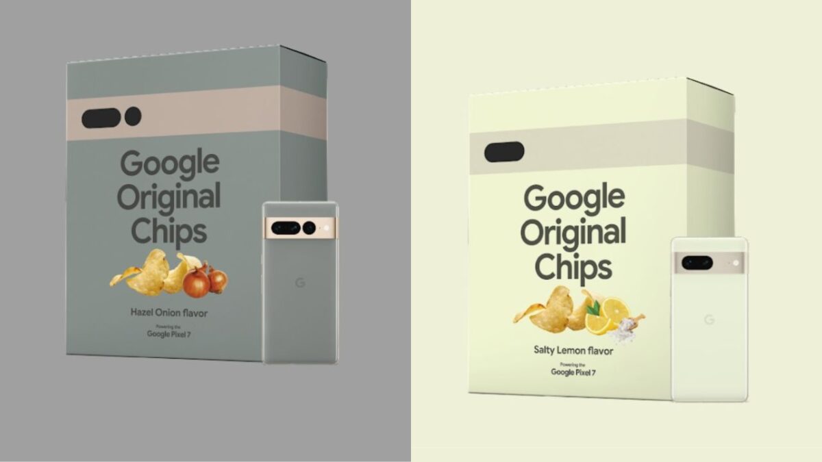 Google Pixel 7 Pro campagna promozionale patatine