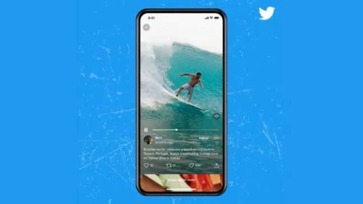 Twitter come TikTok feed video verticale