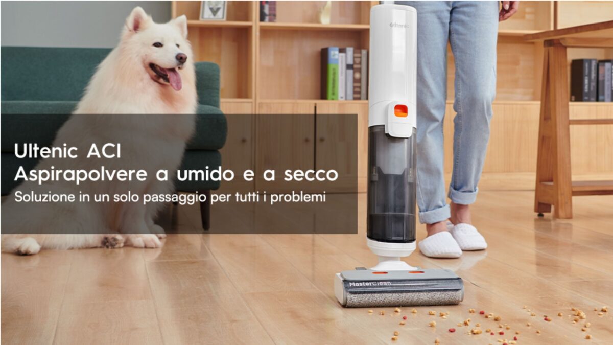 Ultenic ha lanciato un nuovo aspirapolvere senza fili 2-in-1 con mop integrato per una pulizia profonda e completa della casa.