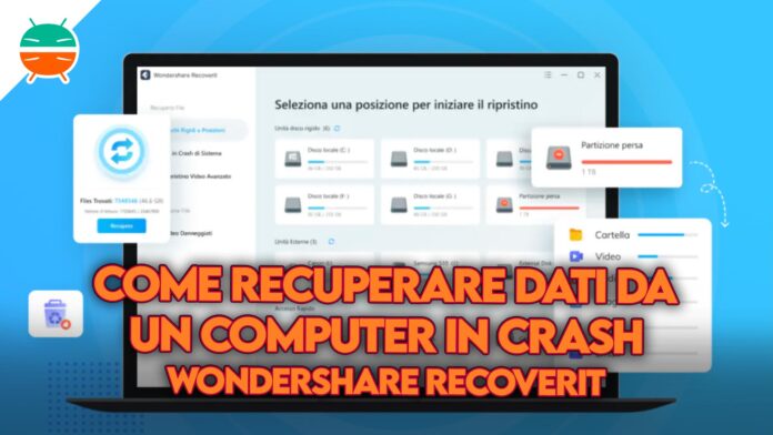 come recuperare dati computer crash wondershare recoverit