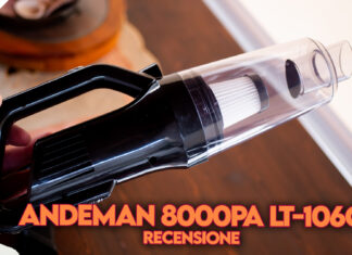 andeman 8000pa aspirapolvere manuale