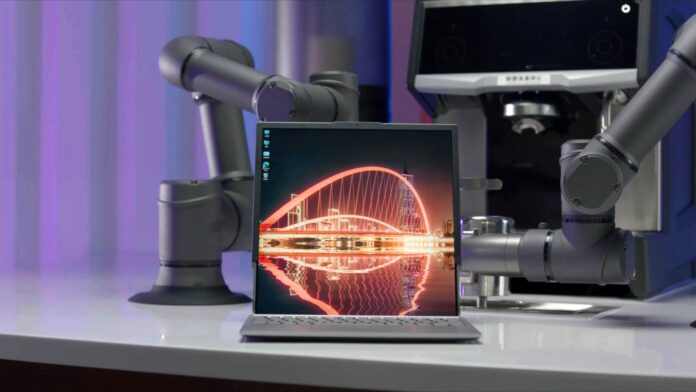 Lenovo ThinkPad laptop con display arrotolabile