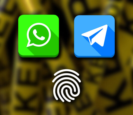 come proteggere whatsapp telegram impronta digitale