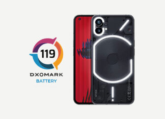 nothing phone 1 batteria dxomark