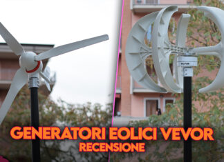 Recensione kit generatore eolico Vevor 400w 600w efficienza potenza montaggio 12v come funzinoa guida how to test prezzo sconto coupon italia