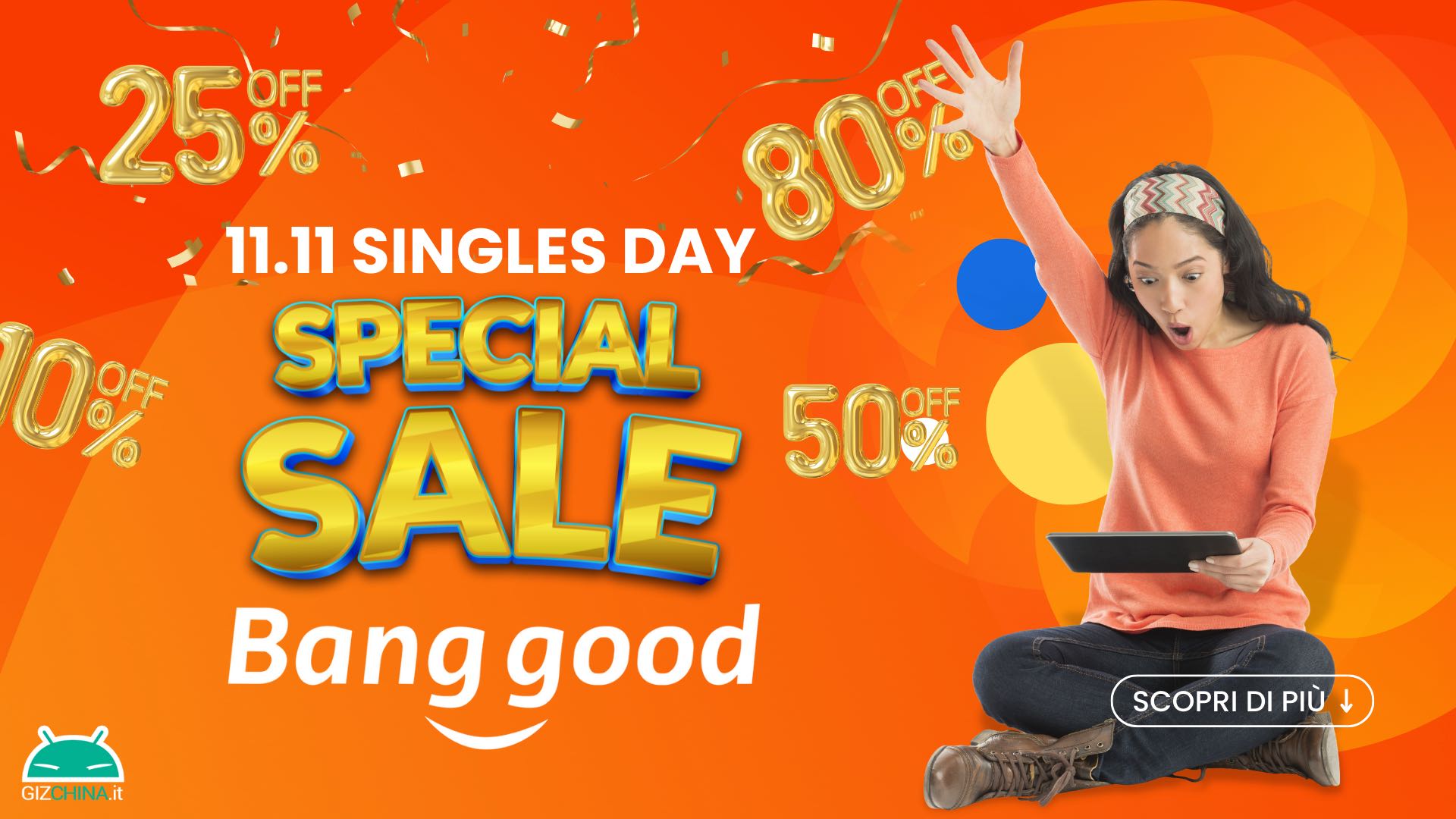 Singles Day 11.11 di Banggood: offerte e promozioni con super sconti! -  GizChina.it
