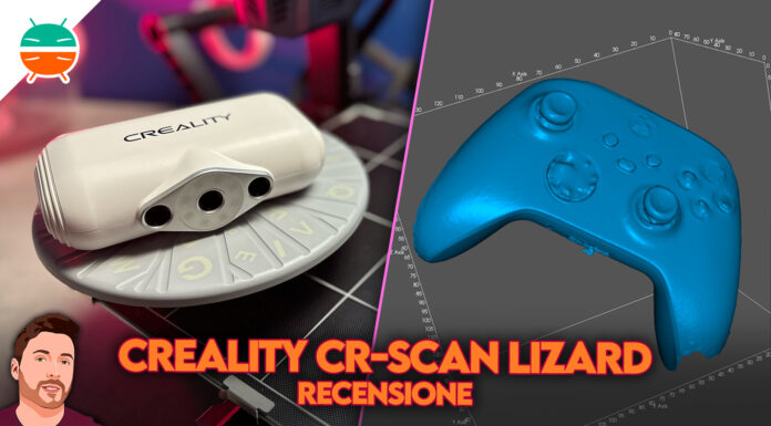Recensione Creality CR-Scan Lizard scanner 3D facile economico stampante come funziona caratteristiche semplice funzioni a che serve prezzo sconto coupon italia