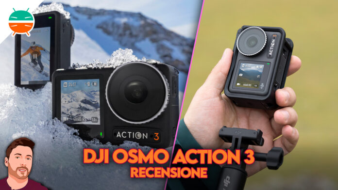 Recensione DJI OSMO Action 3 action cam economica gopro caratteristiche stabilizzazione qualità batteria display prezzo sconto coupon amazon italia