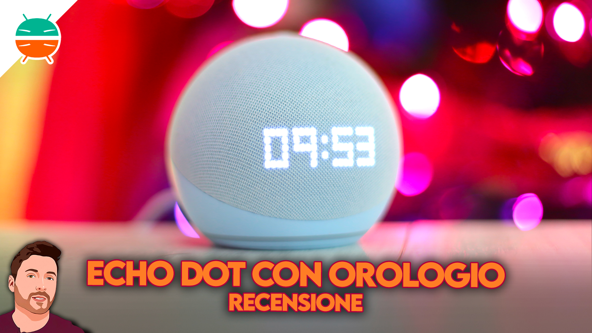 Enceinte intelligente Echo Dot 5e génération avec horloge