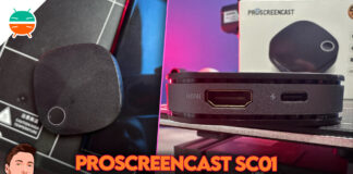 Recensione proscreencast sc01 mirroring android iphone wireless airplay miracast chromecast economico latenza prezzo caratteristiche italia