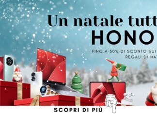 Honor offerte regali di Natale tech