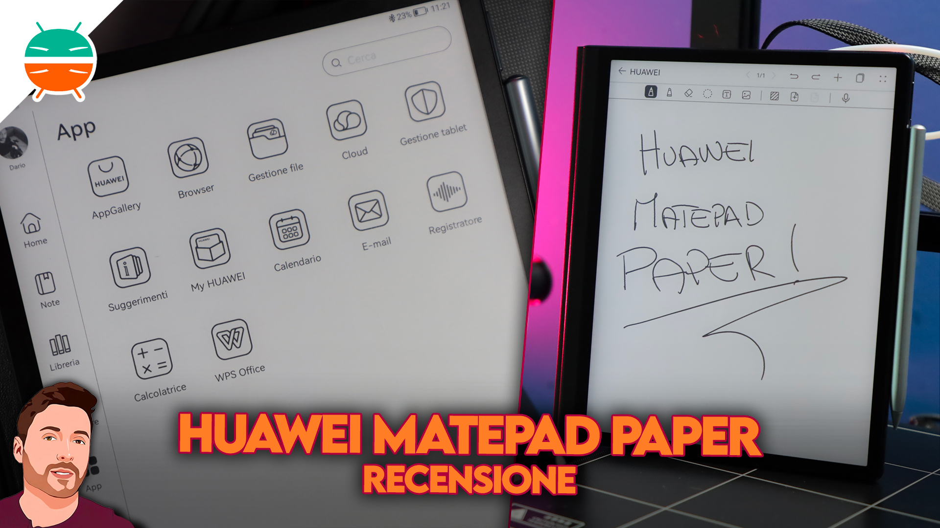 Recensione Huawei Matepad Paper: è il futuro dell'e-ink? 