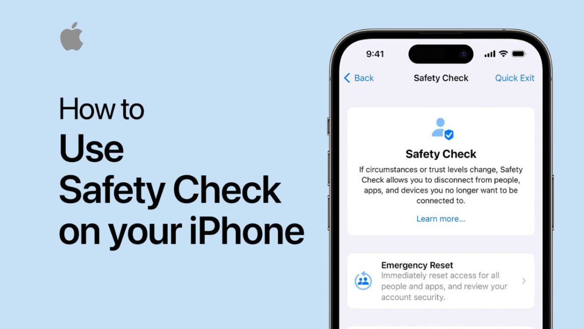 Apple iPhone iOS 16 controllo di sicurezza