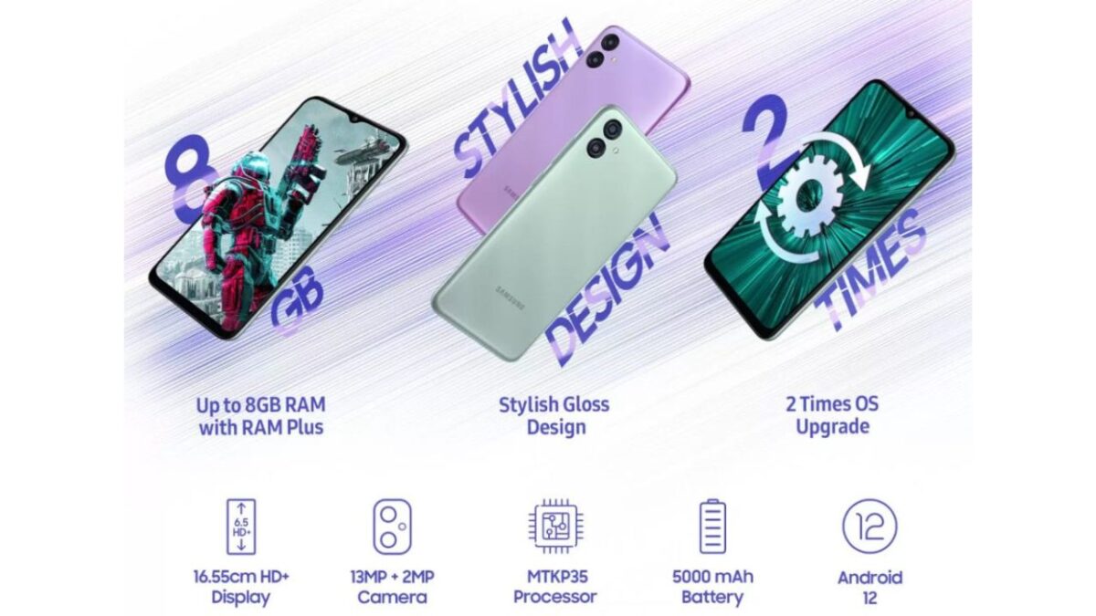 Samsung Galaxy F04 ufficiale caratteristiche specifiche tecniche uscita prezzo