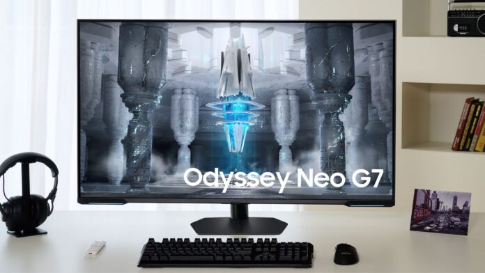 Samsung Odyssey Neo G7 monitor piatto da gaming mini-led ufficiale caratteristiche prezzo