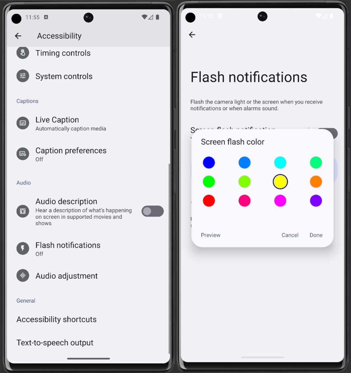 android 14 developer preview 2 flash led notifica