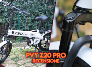 recensione pvy z20 pro bici elettrica pieghevole potente 500w acceleratore batteria legale pedalata assistita sconto coupon italia