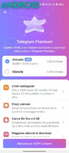 Telegram Premium: come ricevere uno sconto fino al 40% sul servizio in abbonamento
