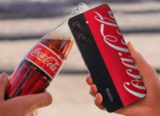 realme 10 pro 5g coca cola edition immagini dal vivo