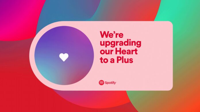 Spotify sostituisce tasto cuore con pulsante più multifunzione