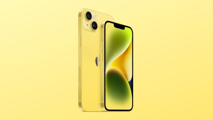 apple iphone 14 plus nuovo colore giallo