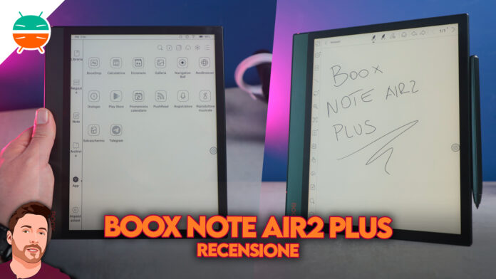 Recensione Boox Note2 Air Plus ebook reader migliore appunti penna epub download gratis android caratteristiche display prezzo sconto offerta coupon italia