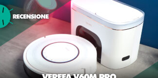 Recensione Verefa V60M Pro robot aspirapolvere autosvuotamento autopulente economico potente compatto caratteristiche mop prezzo coupon sconto italia