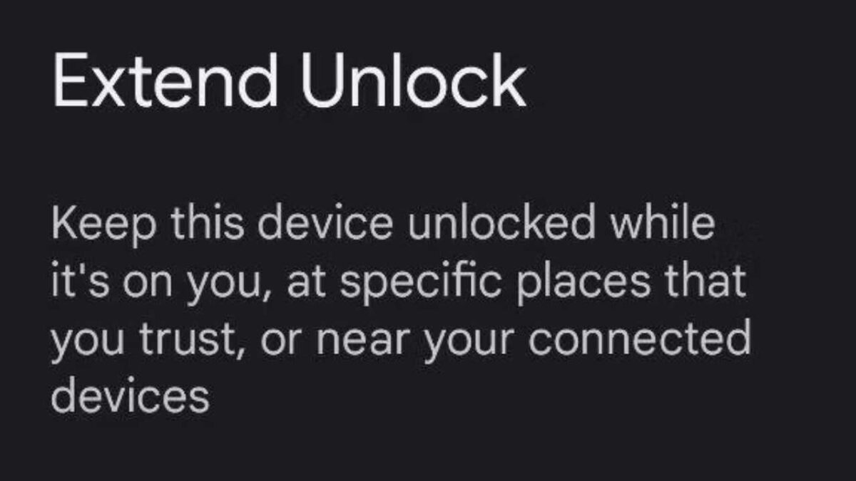 Extend Unlock