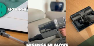 Recensione Hisense Hi move HVC6464A aspirapolvere ciclonico wireless senza fili dyson migliore roborock vs dreame prezzo potenza batteria italia sconto