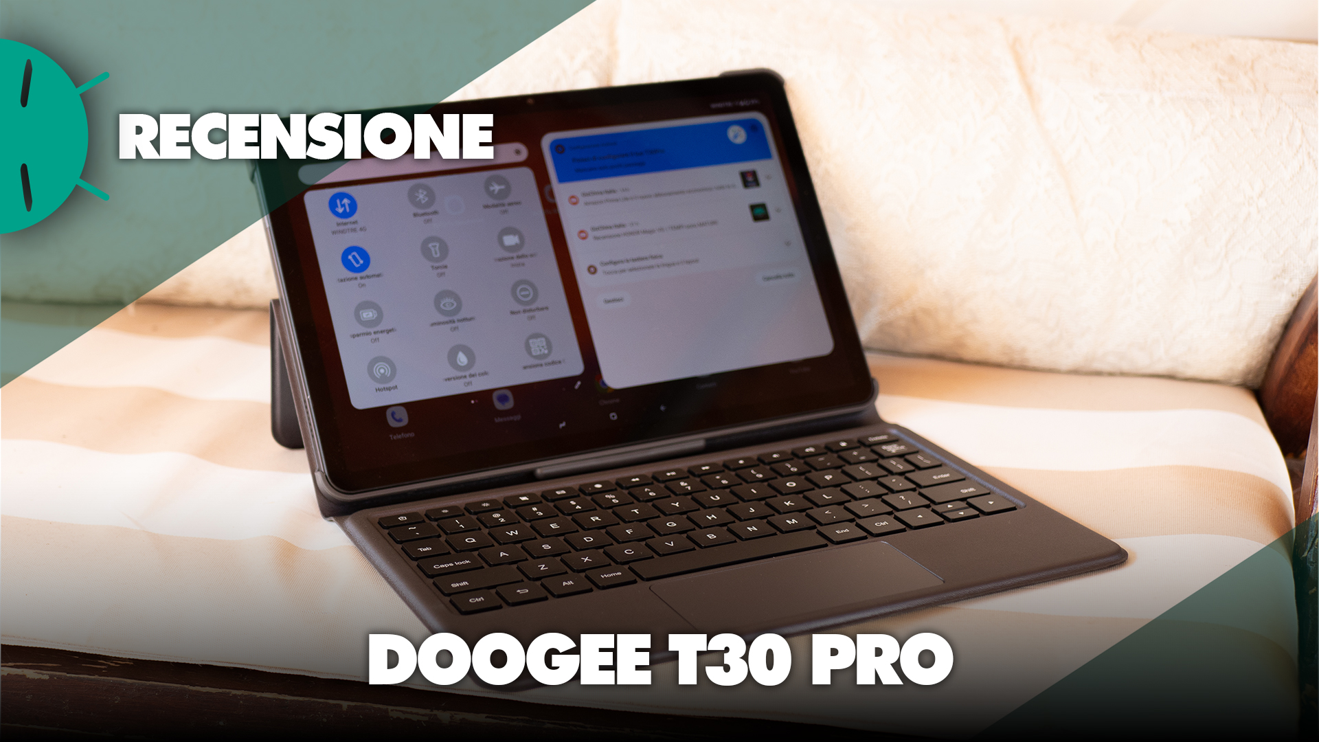 Recensione Doogee T30 Pro: con tastiera e touchpad, un tablet