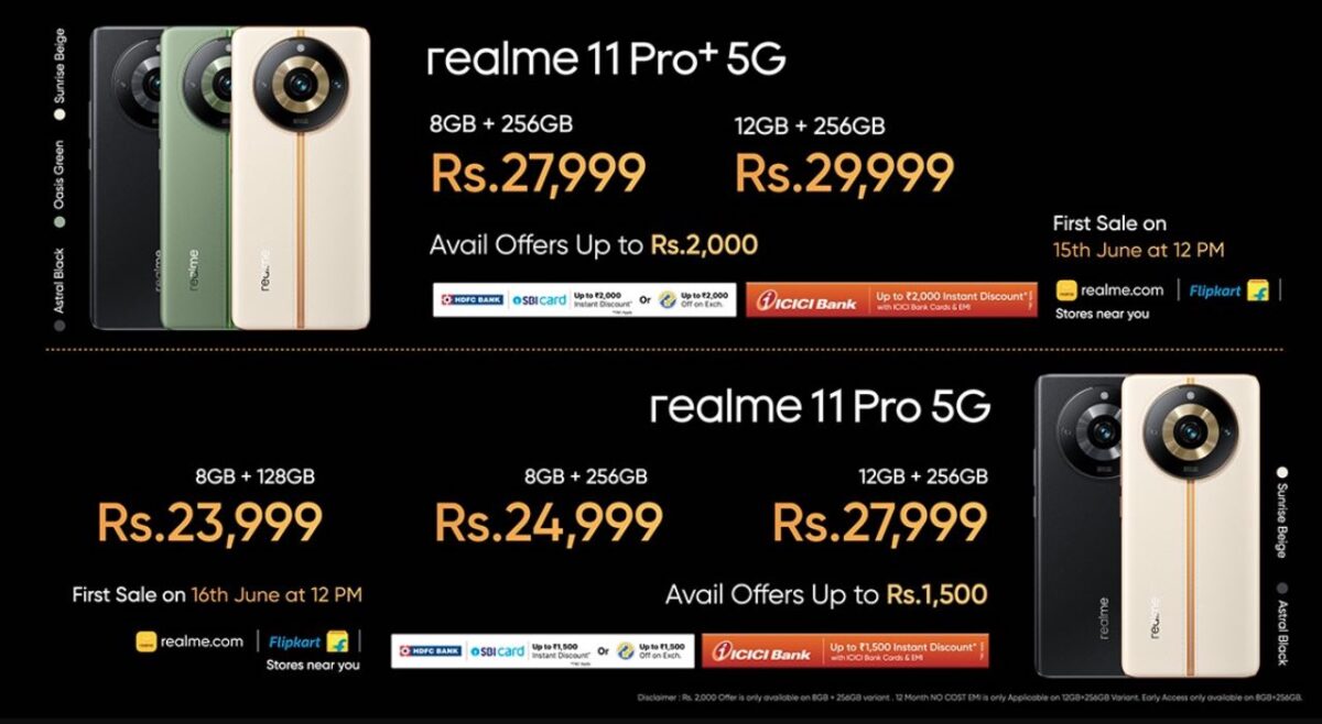 Realme 11 Pro e 11 Pro+ Global ufficiali: novità e prezzo della nuova serie