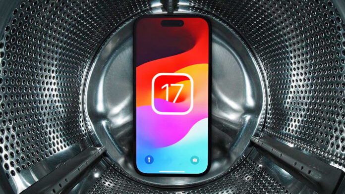 apple iphone fotocamera ios 17 simboli lavatrice