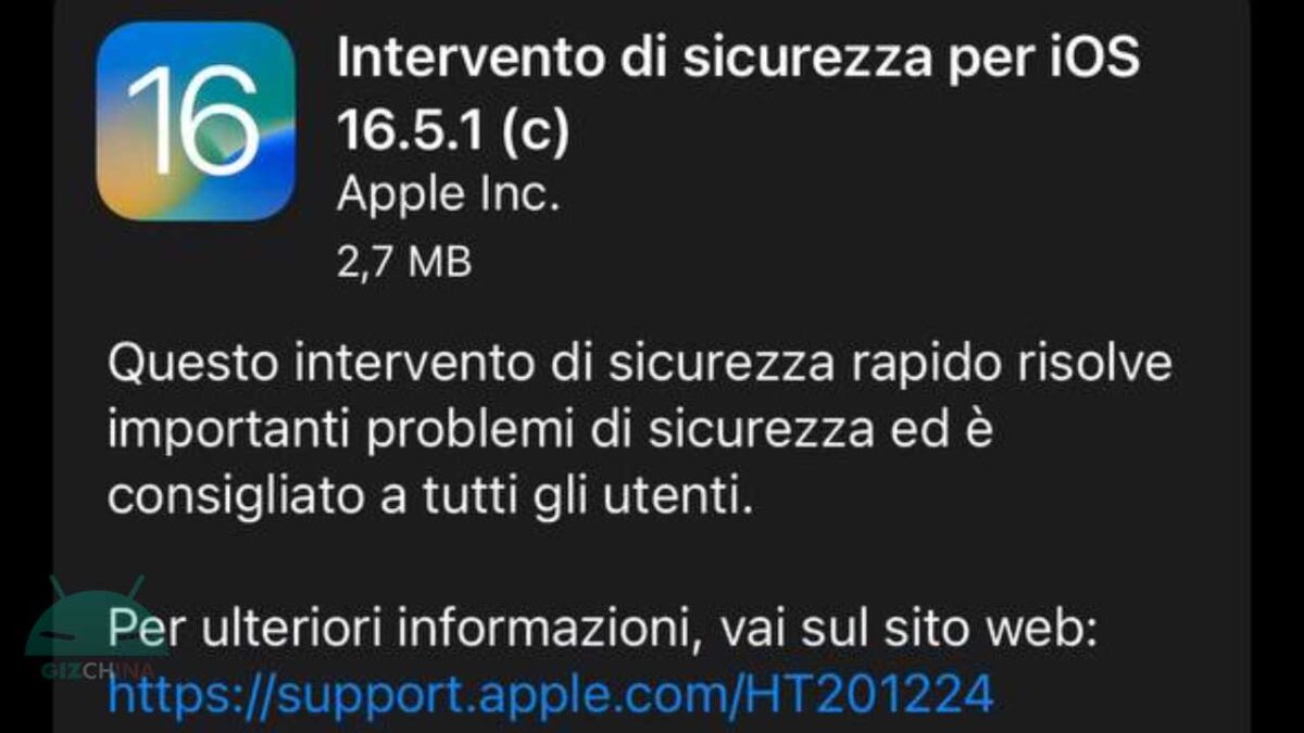 Apple iOS 16.5.1 (c)