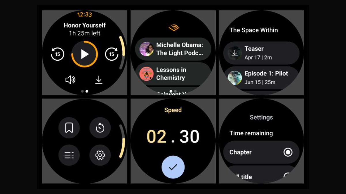 Audible app is now available on Wear OS
