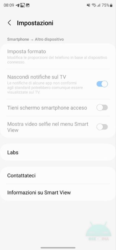 Come eseguire il mirroring di uno smartphone Samsung con Google Cast