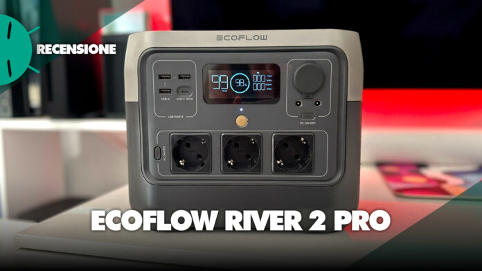 Recensione-EcoFlow-River-2-Pro-power-station-portatile-compatta-potente-accumulo-accumulatore-solare-solari-caratteristiche-autonomia-ricarica-italia-sconto-prezzo-coupon-app-COPERTINA