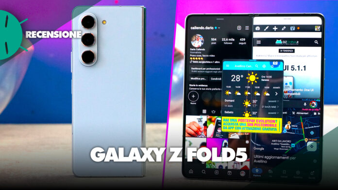 Recensione Samsung Galaxy Z Fold 5 caratteristiche display prezzo promozioni scheda tecnica fotocamere sconto offerta coupon