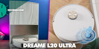 Recensione Dreame L20 Ultra robot aspirapolvere lavapavimenti mop rotanti potente migliore caratteristiche pulizia potenza lavaggio prezzo sconto coupon amazon italia