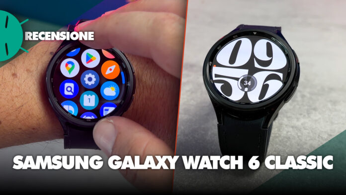 Recensione-samsung-galaxy-watch-6-classic-migliore-smartwatch-android-iphone-wear-os-android-prestazioni-display-batteria-autonomia-prezzo-compatibilità-sensori-sconto-italia-coupon-COPERTINA1