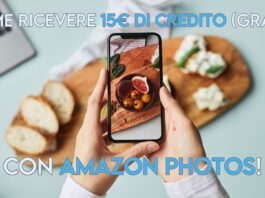Ricevi 15€ di credito con Amazon Photos