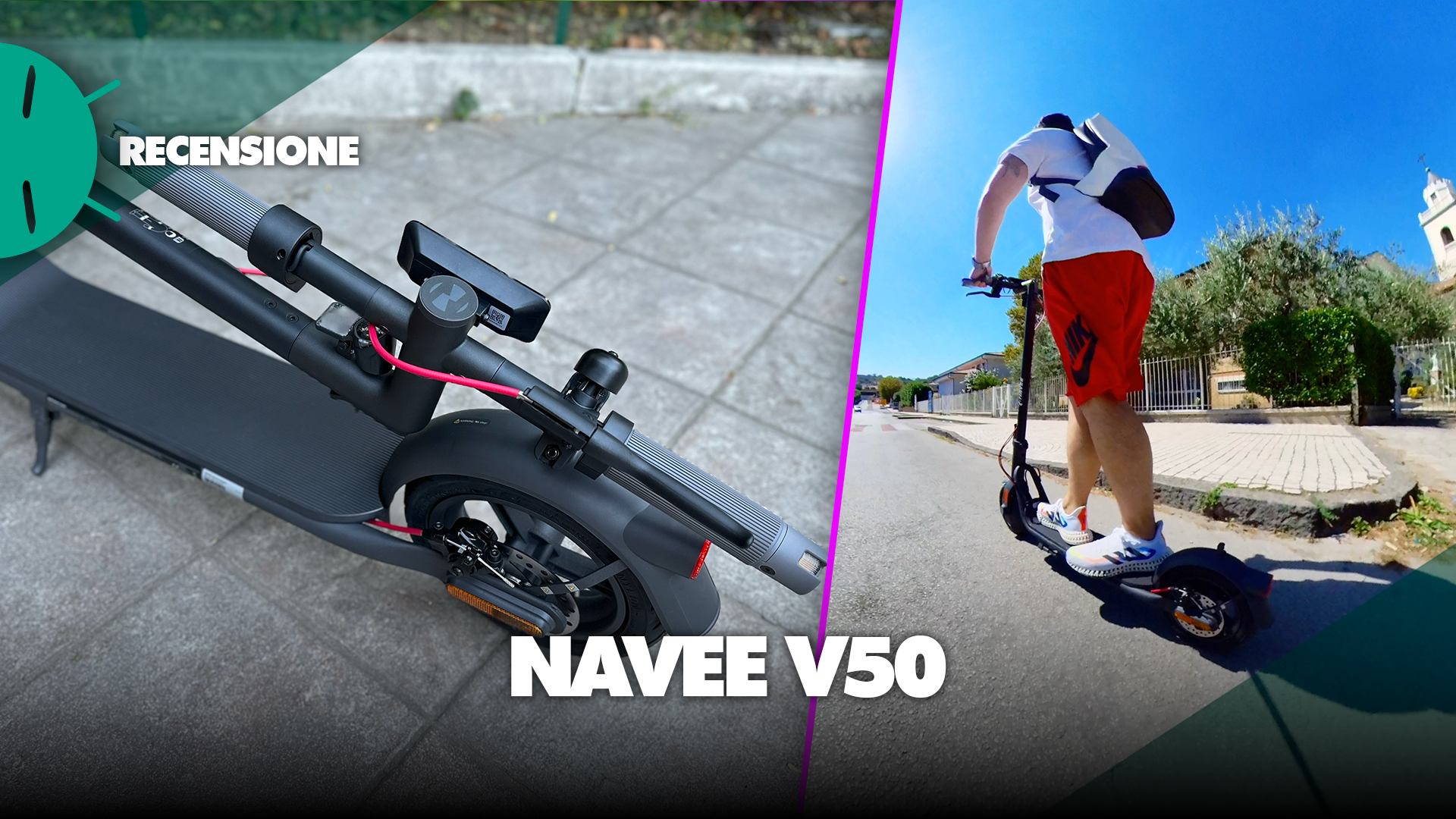 Navee V50 review: scooter with handlebar that rotates - GizChina.it
