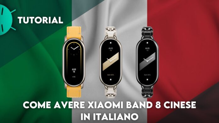 Come avere Xiaomi Band 8 cinese in italiano