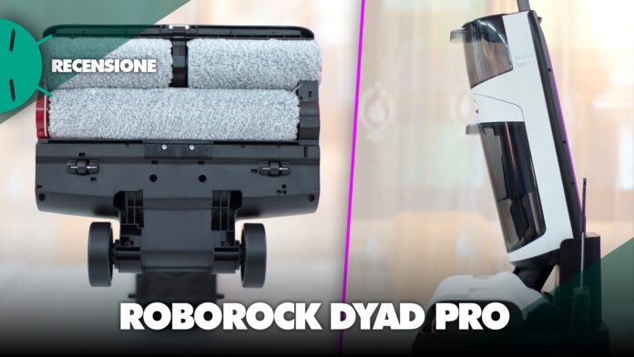 recensione roborock dyad pro aspirapolvere ciclonico lavapavimenti caratteristiche potenza acqua serbatolio batteria pulizia prezzo sconto coupon italia migliore