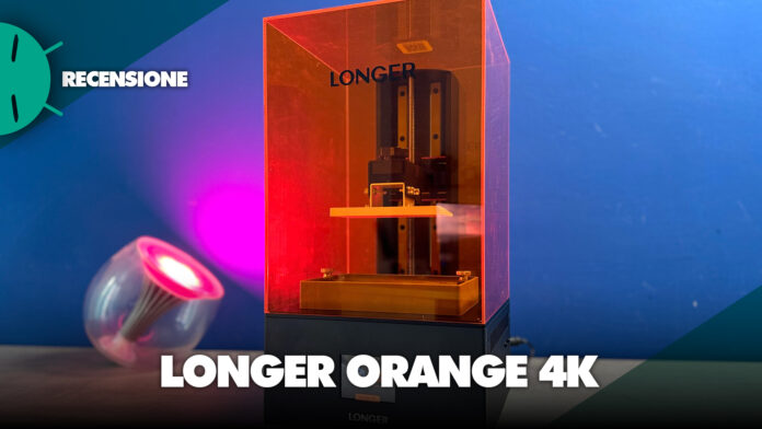Recensione LONGER Orange 4K mono stampante 3D resina SLA display risoluzione app slicer guida migliore sconto coupon prezzo italia
