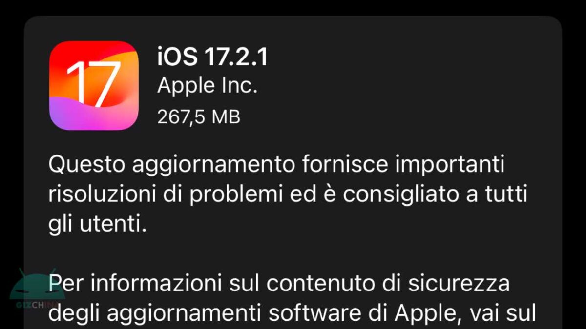 iOS 17.2.1