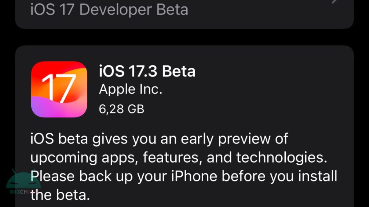 Apple iOS 17.3 Beta 1