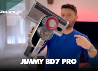 Recensione Jimmy bd7 Pro aspirapolvere ciclonico battimaterasso battidivano acari uv batteria sterilizzatore prezzo prestazioni potenza dyson peso italia