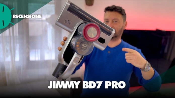 Recensione Jimmy bd7 Pro aspirapolvere ciclonico battimaterasso battidivano acari uv batteria sterilizzatore prezzo prestazioni potenza dyson peso italia