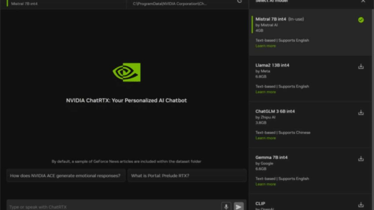 NVIDIA ChatRTX